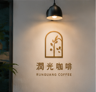 潤光咖啡品牌牆